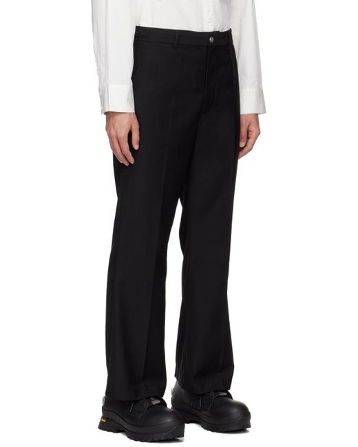 C2H4 Black Standard Suit Trousers for men