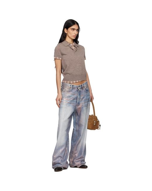 Acne Multicolor Loose Glitter 1981 Jeans