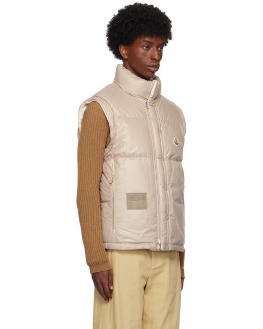 メンズ Moncler ホワイト& Verone リバーシブル ショート ダウンジャケット Natural