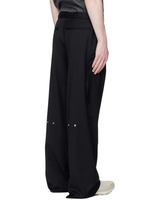 HELIOT EMIL Black Spectra Tailored Trousers for men