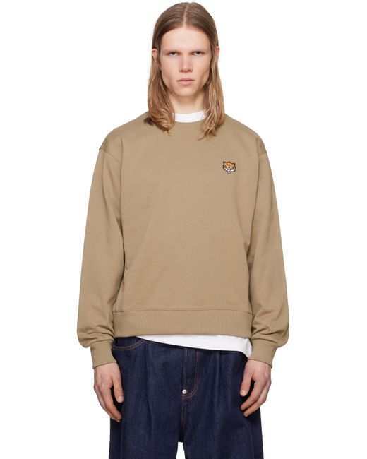 メンズ KENZO タン Paris Happy Tiger' Embroidered スウェットシャツ Blue