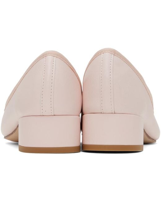 Repetto Black Ssense Exclusive Pink Camille Heels