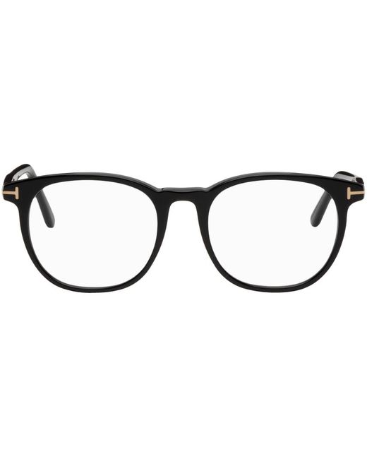 Tom Ford Black Block Square Glasses for men