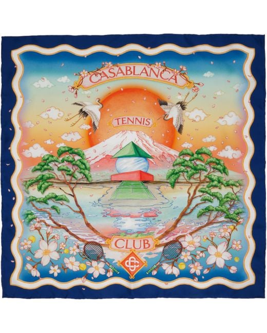 Casablanca Green Medium Silk Scarf
