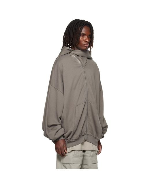 Rick Owens Brown Tower Mountain Hun Hoodie for men