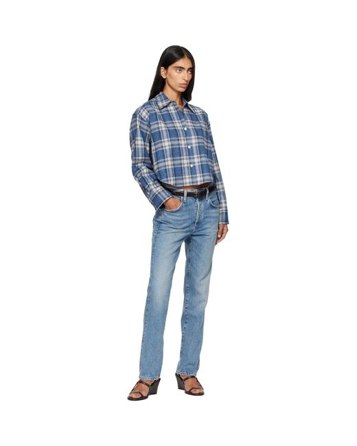 Citizens of Humanity Blue 90S High Rise Straight Jeans