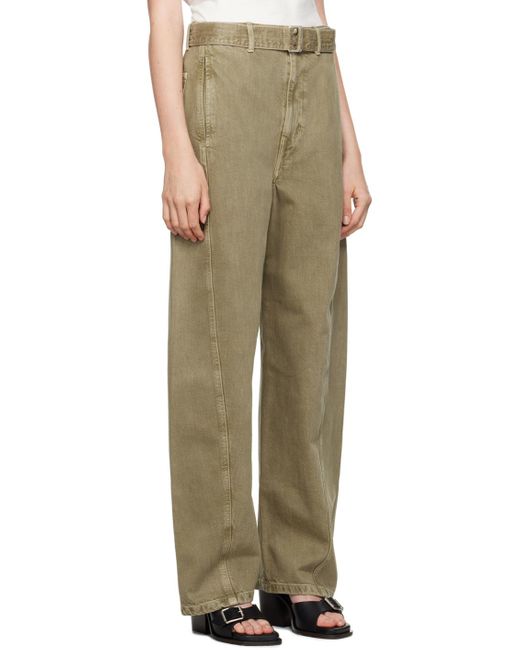 Lemaire ーン ツイスト ベルト ジーンズ Multicolor
