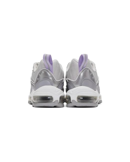 grey and purple air max