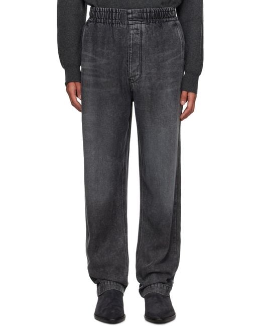 Isabel Marant Black Gray Timeo Trousers for men