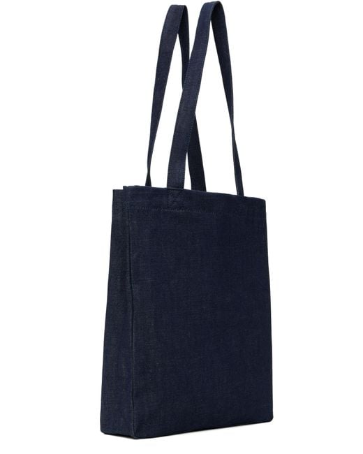 A.P.C. ネイビー Asicsエディション Lou トートバッグ Black