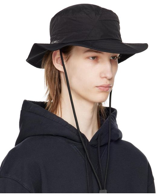 A_COLD_WALL* Blue * Black Utile Bucket Hat for men