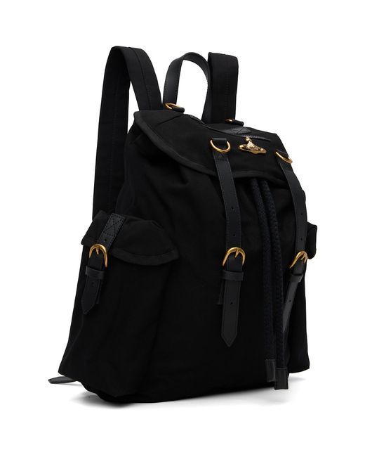 Vivienne Westwood Black Highland Backpack for men