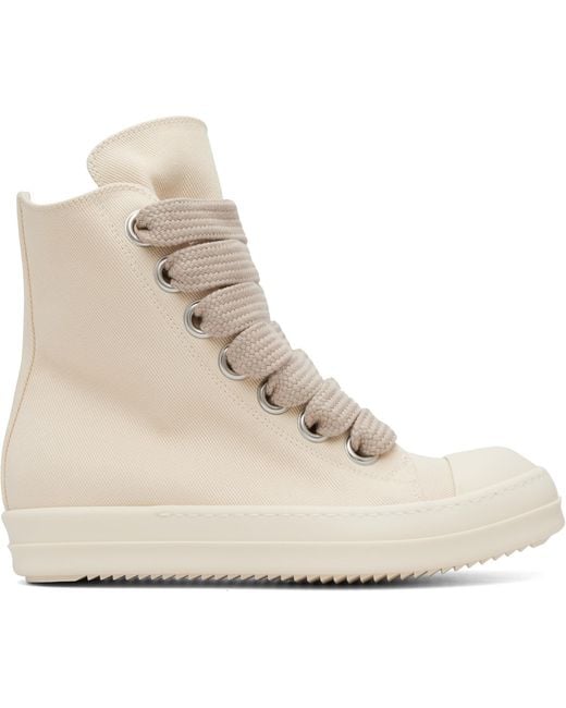 Rick Owens Natural Off- Tower Jumbolace Sneaks Sneakers for men