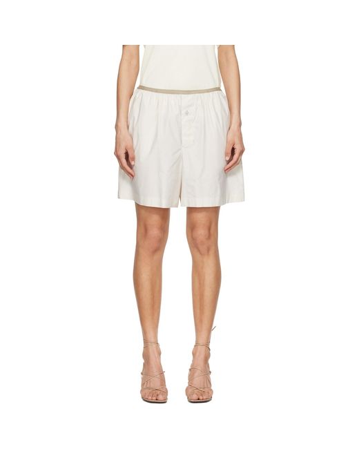 Lemaire White Off- Boxer Shorts