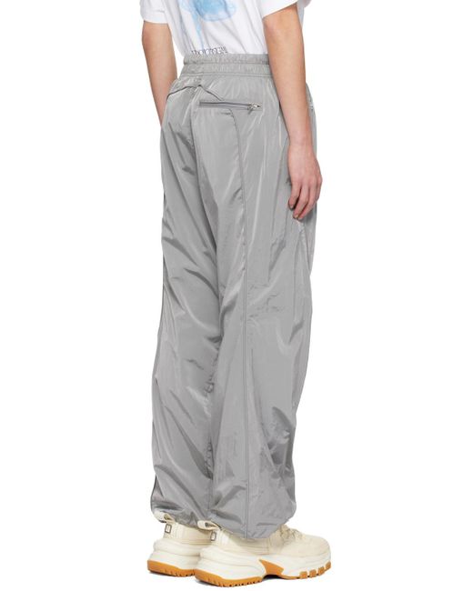 Pantalon de survêtement gris à panneaux Wooyoungmi pour homme en coloris White