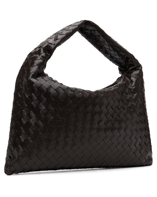 Bottega Veneta Black New Small Hop Intrecciato Bag