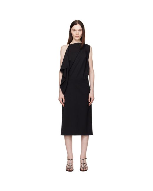 Proenza Schouler Black Elena Midi Dress