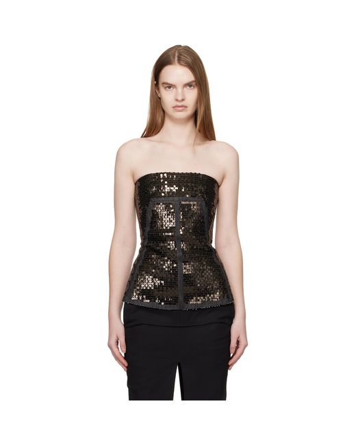 Rick Owens Black Temple Bustier Top