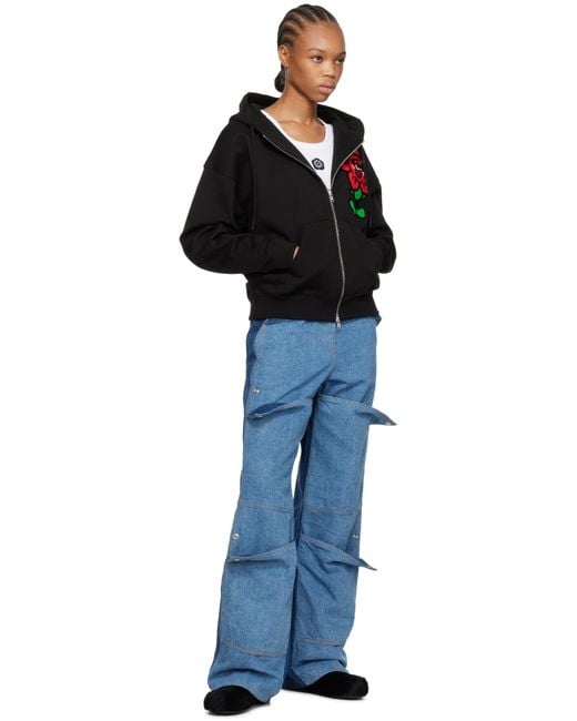 KENZO Black Paris Verdy Edition Oversized Hoodie