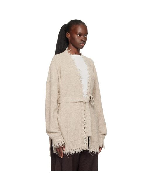 Lauren Manoogian Natural Fray Cardigan