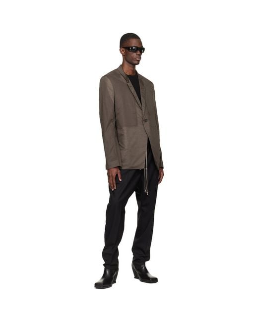 Rick Owens Black Temple Bela Pants for men