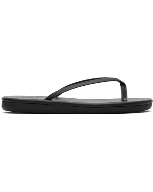 Ancient Greek Sandals Black Saionara Flip-Flops