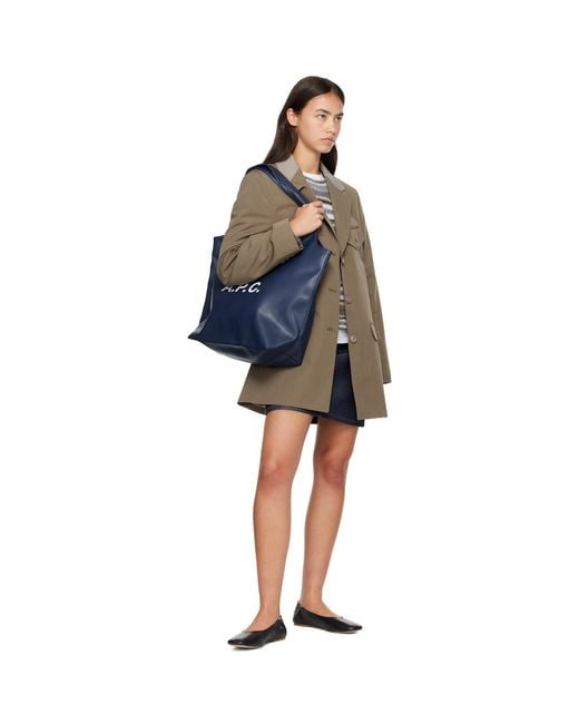 A.P.C. Blue Ninon Tote
