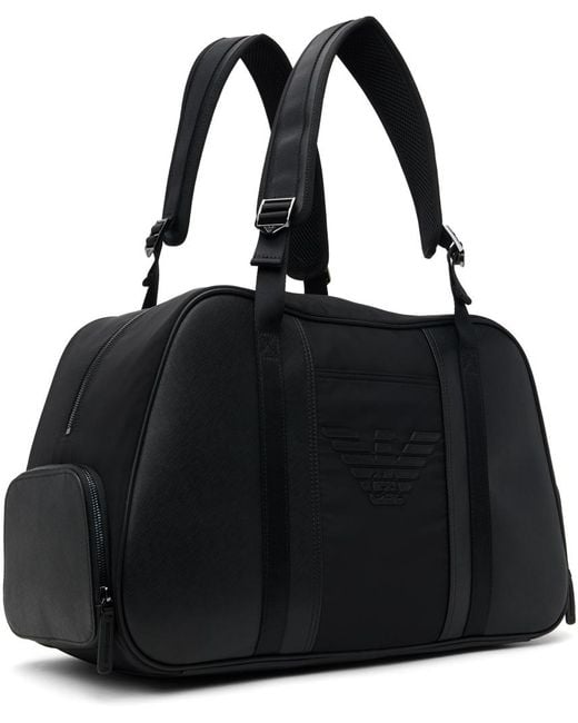 Emporio Armani Black Weekend Duffle Bag for men