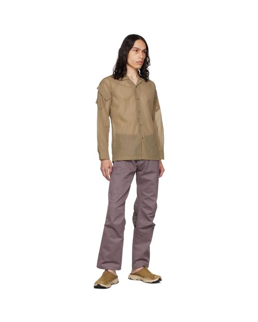 OLLY SHINDER Purple Zip Trousers for men