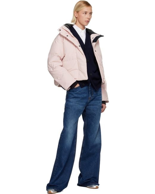 Canada Goose Black Grandview Cropped Down Jacket