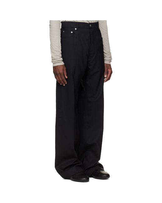 Rick Owens Black Temple Geth Trousers for men