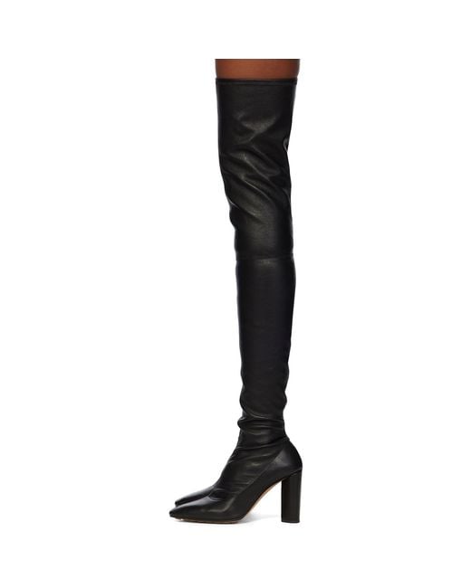 Bottega Veneta Black Tripod Over-the-knee Boots