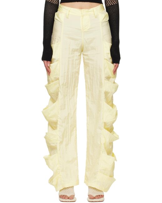 Pantalon Jaune À Poches Drapées Isa Boulder en coloris Natural