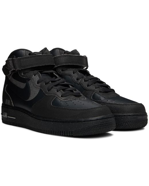 Nike Black Air Force 1 Mid '07 Sneakers for men