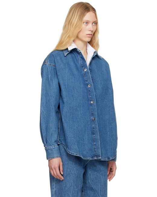 Rohe ブルー オーバーサイズ デニムシャツ Blue