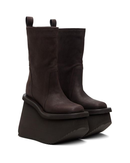 Rick Owens Black Concordians Factory Boots for men
