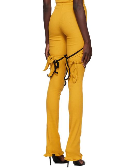 OTTOLINGER Yellow Rib Lounge Pants