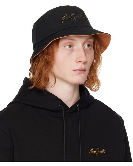 Chapeau bob noir à logo modifié Paul Smith pour homme en coloris Black