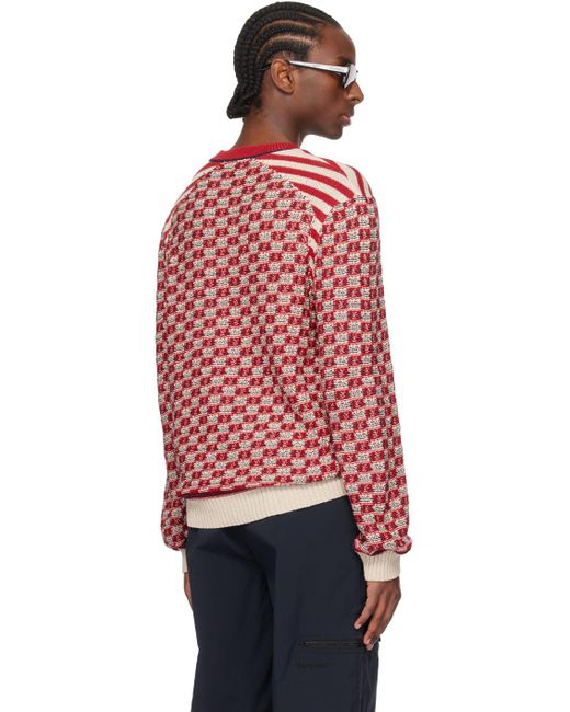Wales Bonner Red Unity Sweater for men