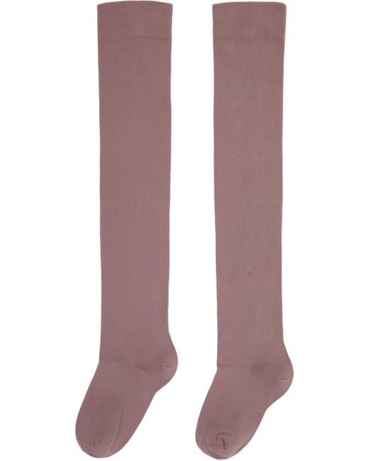 Rick Owens Multicolor Pink Semi-sheer Socks
