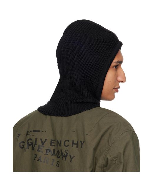 Givenchy Green Wool Balaclava for men