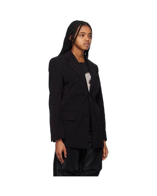 we11done Black Gathered Blazer