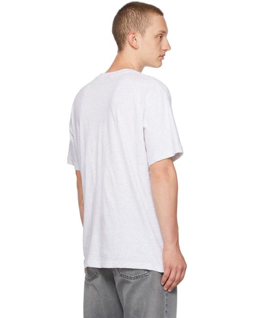 Dime White Classic Leafy T-shirt for men