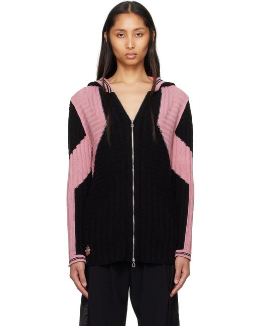 Kiko Kostadinov Black Dakota Oversized Knit Hoodie