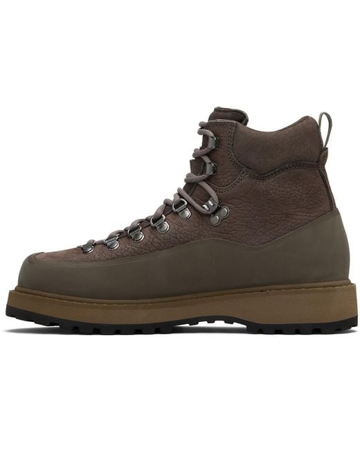 Diemme Black Taupe Roccia Vet Gomma Boots for men