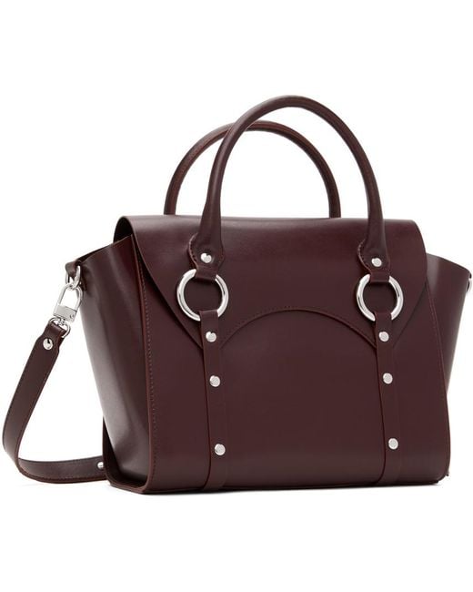 Vivienne Westwood Purple Burgundy Betty Medium Bag for men