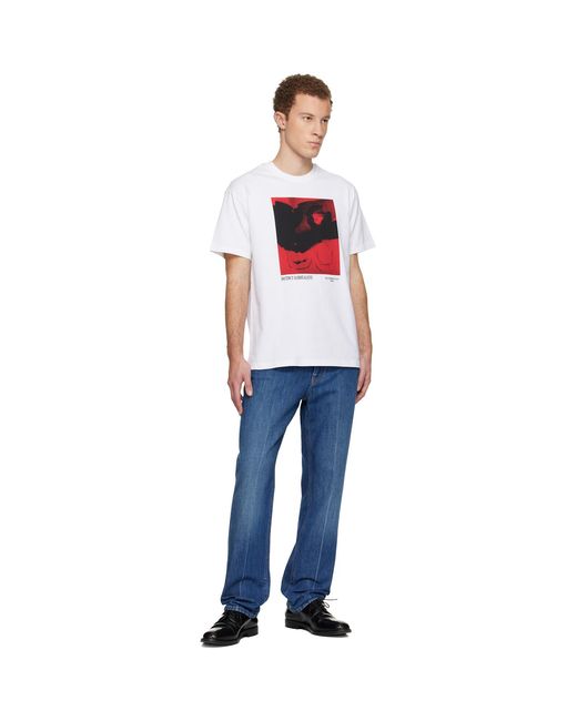 Givenchy White Regular Fit T-Shirt for men