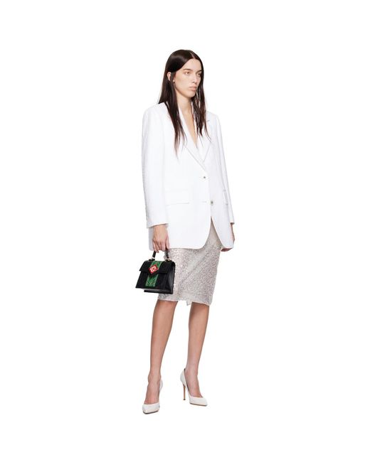Casablanca Metallic Sequin Midi Skirt