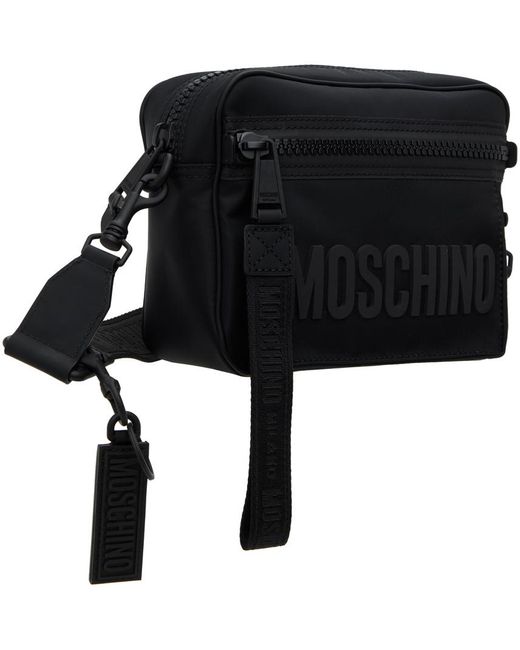 Sac noir à logos Moschino pour homme en coloris Black
