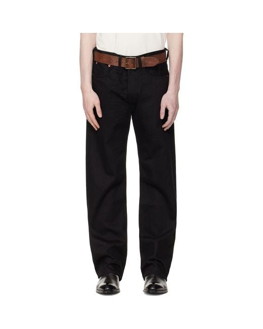 RRL Vintage 5-Pocket Selvedge Jeans in Black for Men | Lyst
